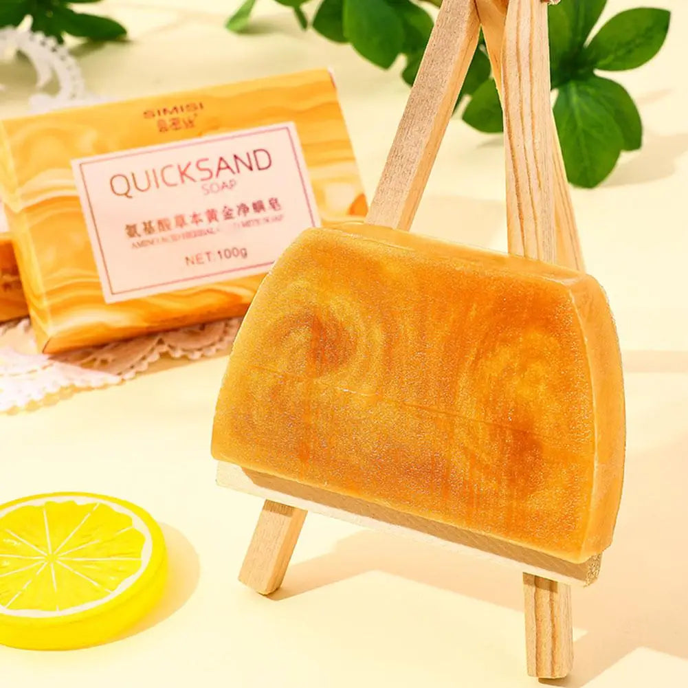 Gold Essential Oil Handmade Soap Bar – Pore Cleansing, Moisturizing & Fragrant Bath Soap 100g (3 or 6 Pack) Peaceful Pleasures Health and Wellness