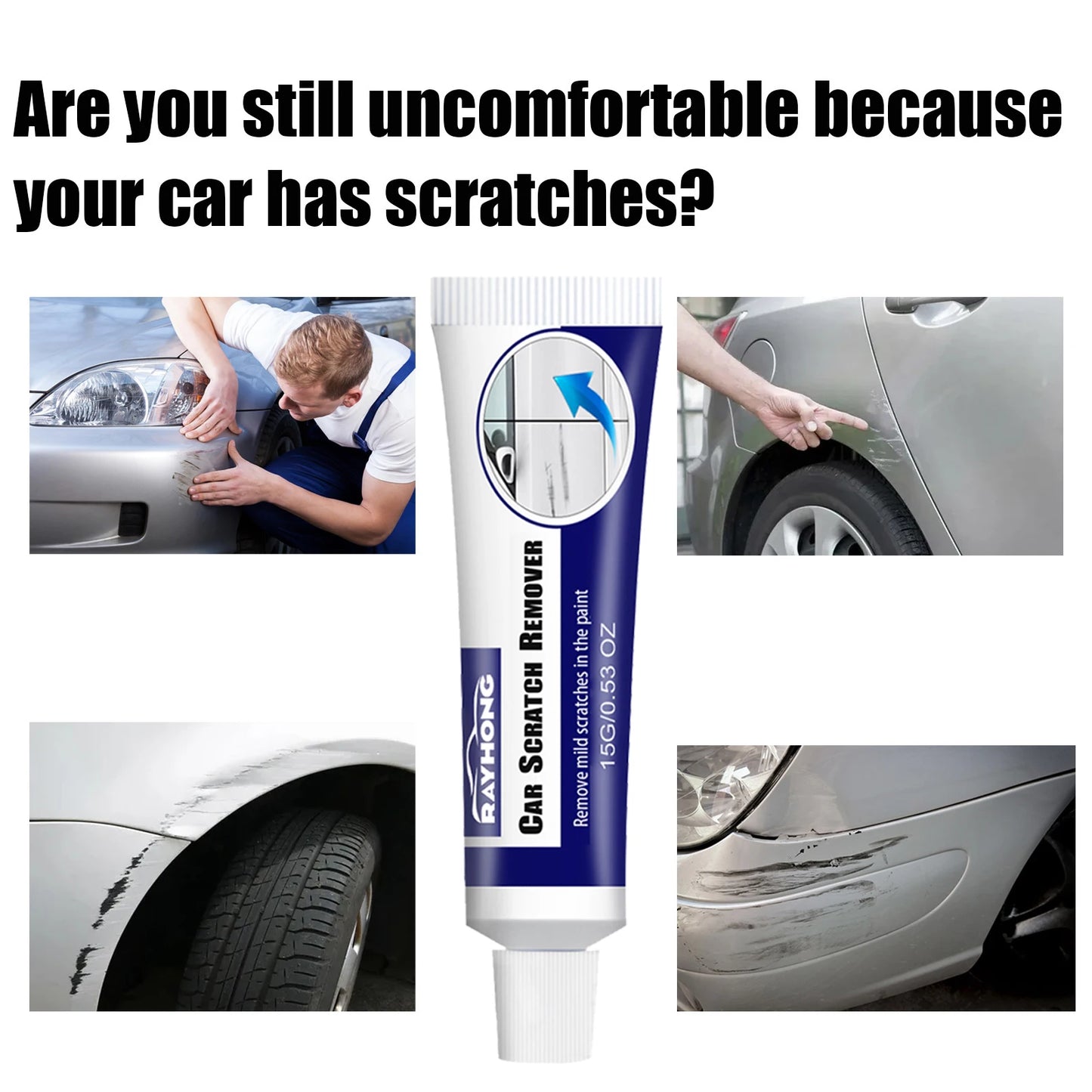 Rayhong Car Scratch Remover & Swirl Repair Polish Paste Kit