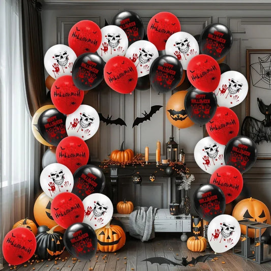 Halloween Skull Latex Balloons – Bloody Eye Party Decorations Halloween Party Balloons Peaceful Pleasures Health and Wellness