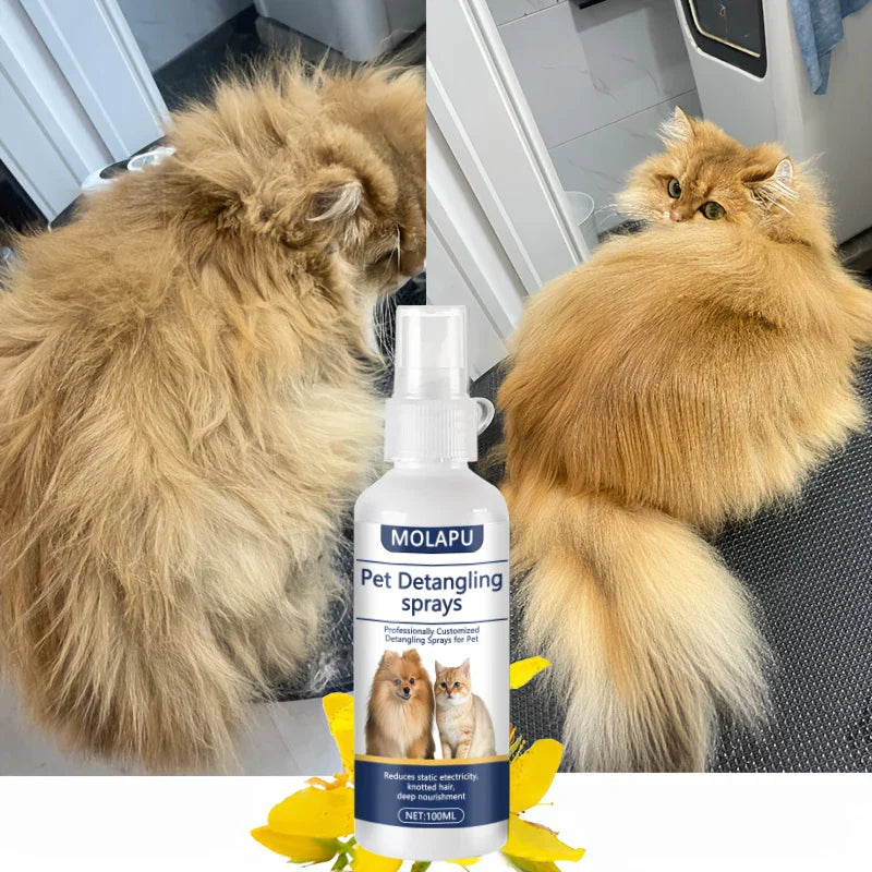 Pet Detangling Leave-In Conditioner Spray for Cats & Dogs