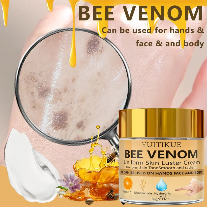 YUITIKUE Bee Venom Cream – Brighten, Hydrate & Fade Dark Spots Brightening Face Cream Peaceful Pleasures Health and Wellness
