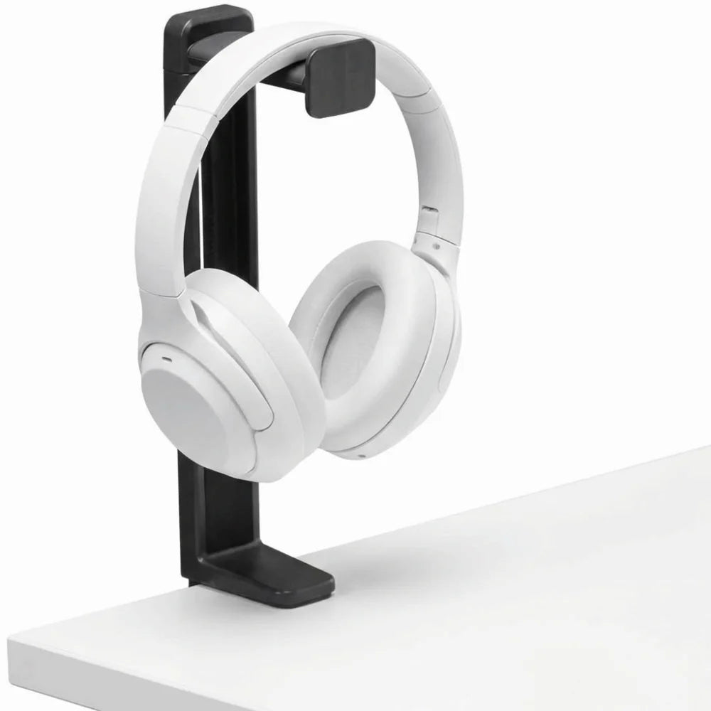 Adjustable Headphone Holder Rotatable No-Drill Gaming Headset Rack Support Universal Headphone Organizers Household Peaceful Pleasures Health and Wellness