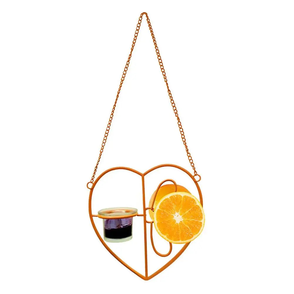Jelly Feeder Tray Bird Feeder Orange Holder Hanging Design Hanging Bird Feeder Inspired Design Hummingbird Feeder Garden Use Peaceful Pleasures Health and Wellness Orange