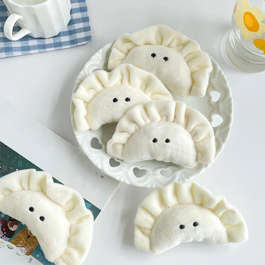 Cute Dumplings Pendants Creative Simple Small Hanging Decoration Cartoon Fashion Bags Dumplings Keychains Pendants and Figurines Peaceful Pleasures Health and Wellness