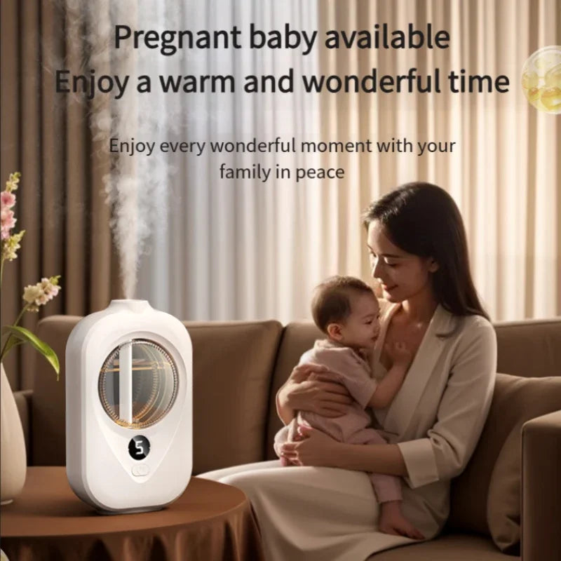 Smart Wall Mounted Essential Oil Diffuser Aromatherapy Humidifier with Automatic Air Deodorization for Home Peaceful Pleasures Health and Wellness