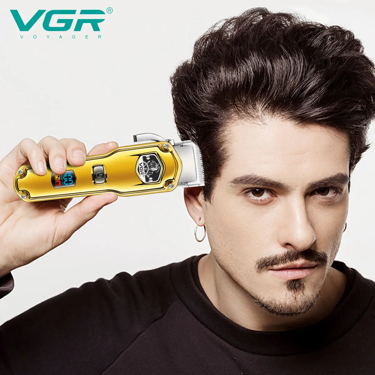 VGR V-693 Powerful Hair Cut Machine Professional Rechargeable Barber Hair Clipper For Men Cordless Peaceful Pleasures Health and Wellness