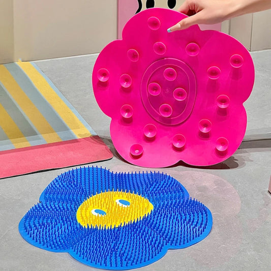 Silicone Foot Scrubber Mat | Non-Slip Shower Massage Pad