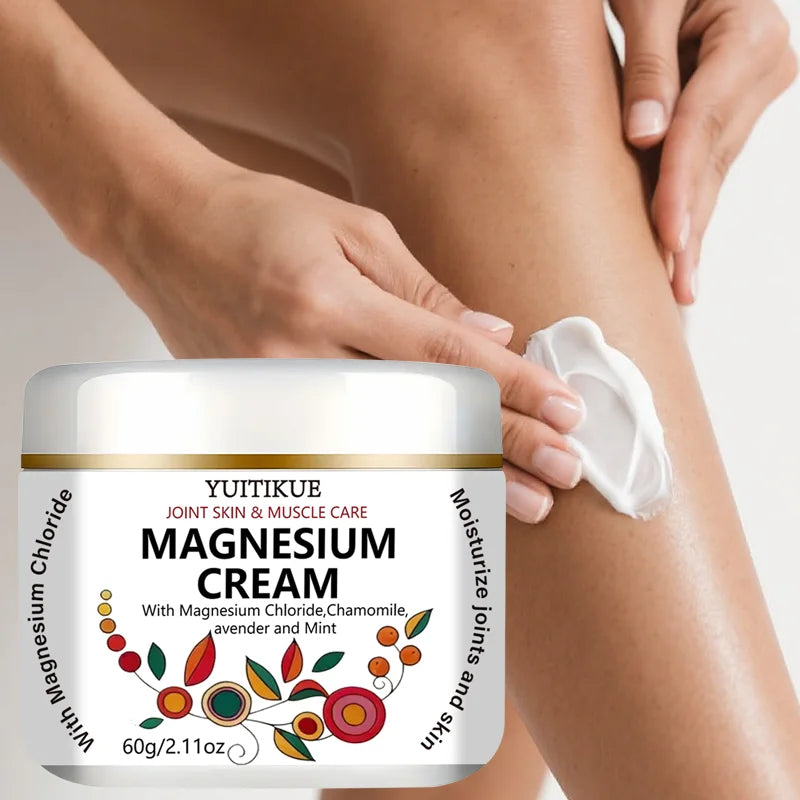 YUITIKUE Magnesium Cream – Joint & Muscle Relief, 60g Magnesium Body Cream Peaceful Pleasures Health and Wellness