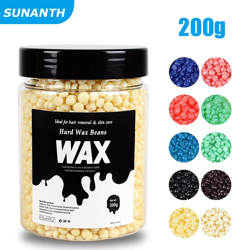 2026 Hot Sale！200g Canning Hard Wax Beans For Men And Women Body Hair Removal Depilatory Wax For Wax Heater Kit Peaceful Pleasures Health and Wellness