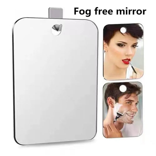 Anti-Fog Shower Shaving Mirror – Wall Mount & Handheld, 8" Anti-Fog Shower Mirror Peaceful Pleasures Health and Wellness