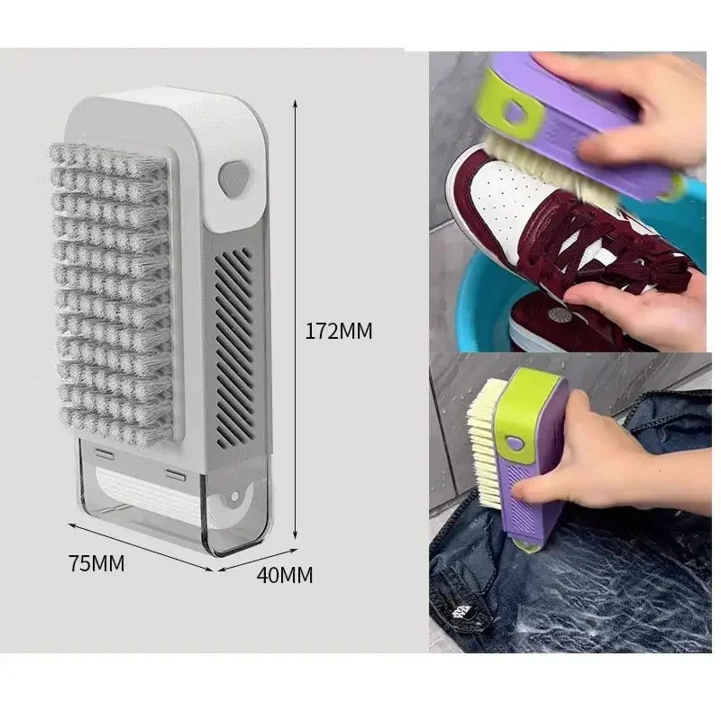 Multifunctional Soap Lathering Box - Laundry Without Hand Rubbing, With Brush, Roller, Anti-slip, Drainage and Storage Box Peaceful Pleasures Health and Wellness - Grey