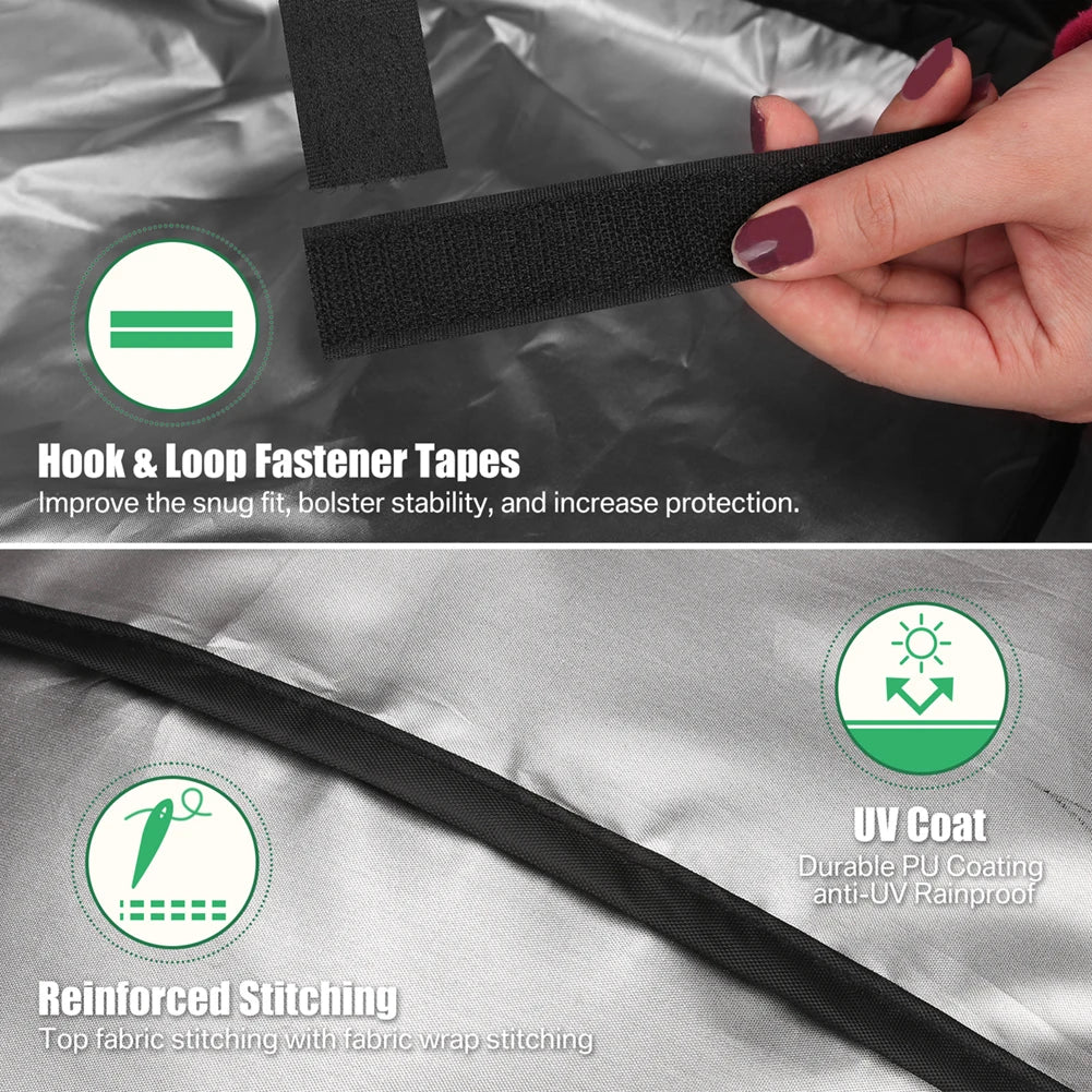 Waterproof BBQ Covers Barbecue Cover Gas Grill Cover for Grill Protection Windproof Dust Rip-proof UV Protection W/ Storage Bag Peaceful Pleasures Health and Wellness