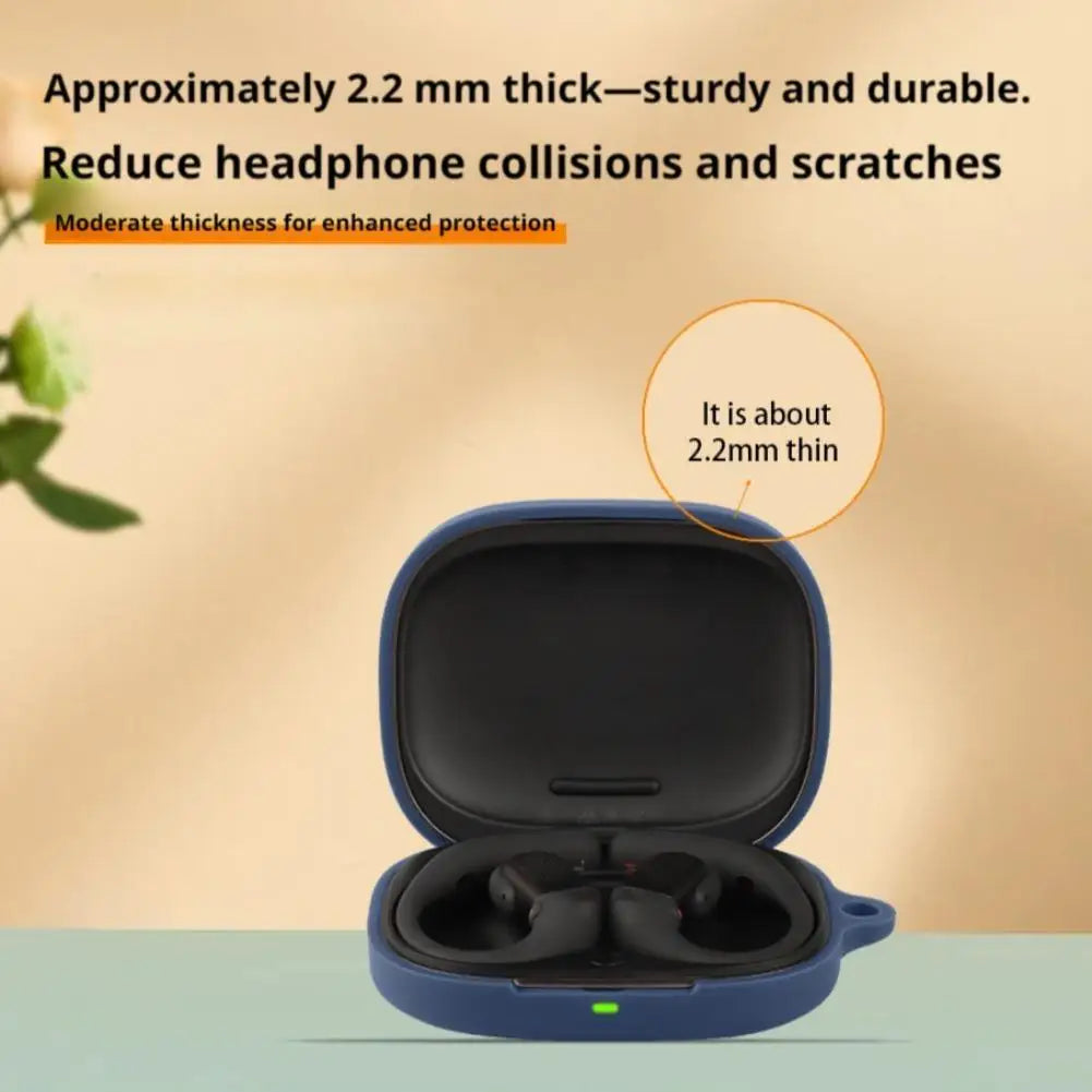 Soft Silicone Protective Case For SHOKZ OpenFit Pro T010 Anti Scratch Shockproof Full Cover Charging Case Protector Electronics Peaceful Pleasures Health and Wellness