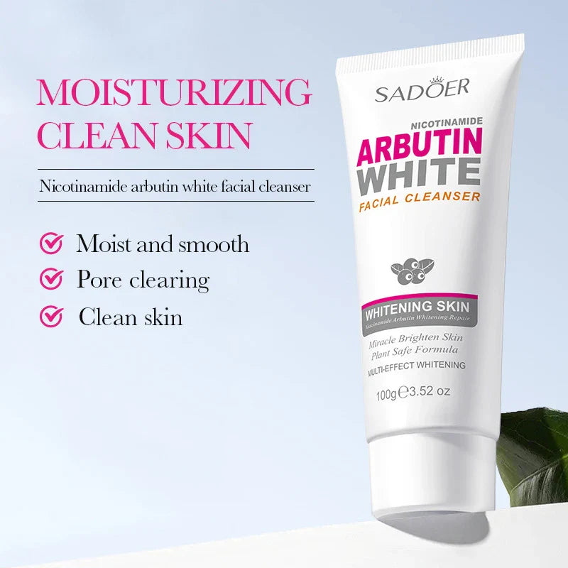 SADOER Niacinamide Arbutin Facial Cleanser – Oil Control Foam
