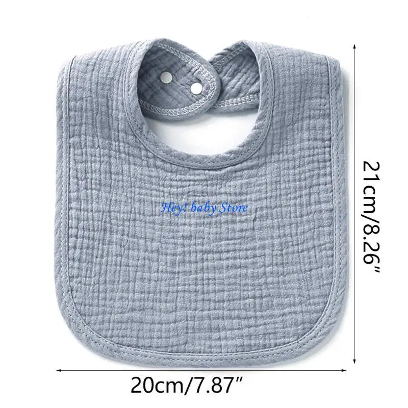 Baby Drool Bibs 4-Layer Cotton Gauze Bandana Burp Cloth