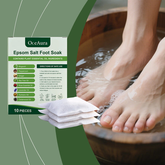 Mugwort & Ginger Herbal Foot Soak Bags | Detox Spa Pedicure Herbal Foot Soak Peaceful Pleasures Health and Wellness