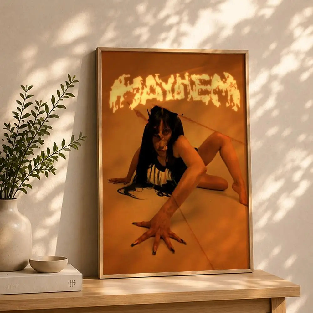 Singer L-Lady GagaS Poster HD Self Adhesive Waterproof Wall Art Ideal for Home Office Dorm Bedroom Great Gift Peaceful Pleasures Health and Wellness