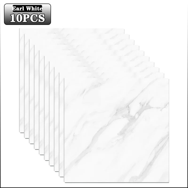 Marble Peel & Stick Floor Tiles – Self-Adhesive PVC 10–40 Pcs