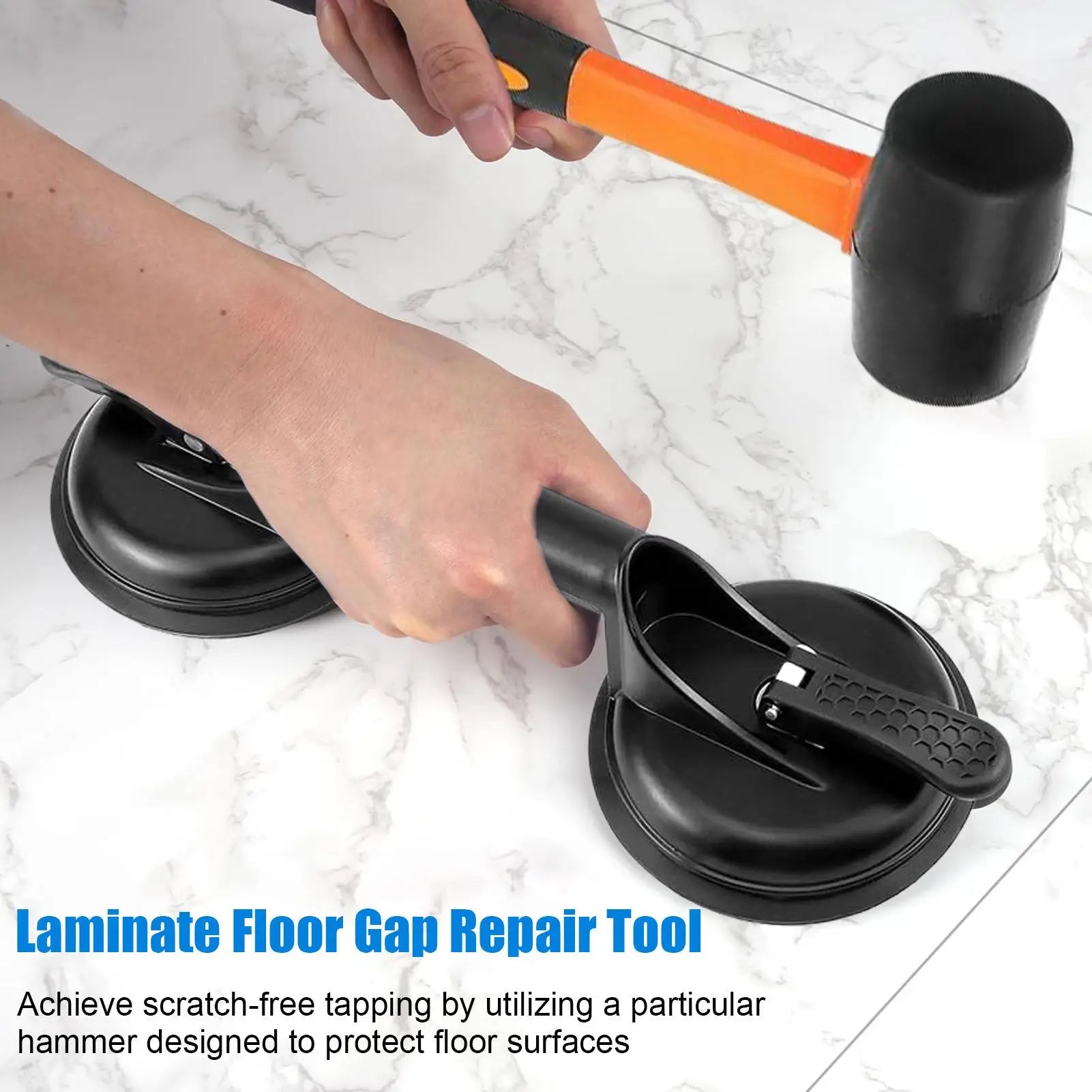Floor Gap Fixer Tool, Heavy Duty Suction Cup Puller for Laminate Flooring Installation, Cabinet, Shower Panel & Drywall Lifting Peaceful Pleasures Health and Wellness