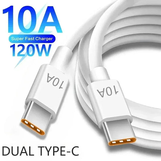 120W USB-C to USB-C Fast Charging Cable 10A | Multi-Length USB-C Charging Cable Peaceful Pleasures Health and Wellness