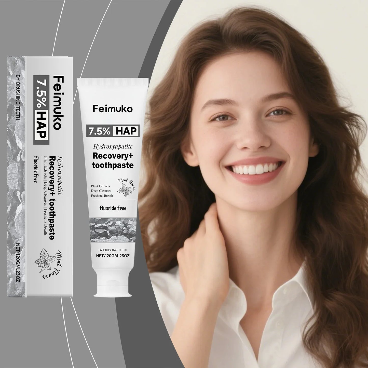 FEIMUKO Hydroxyapatite Toothpaste – Whitening & Enamel Repair