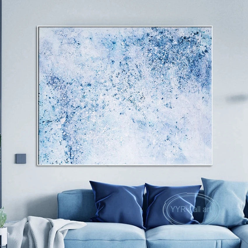 Hand-Painted Abstract Oil Painting Canvas Wall Art | Modern Décor Canvas Oil Painting Peaceful Pleasures Health and Wellness