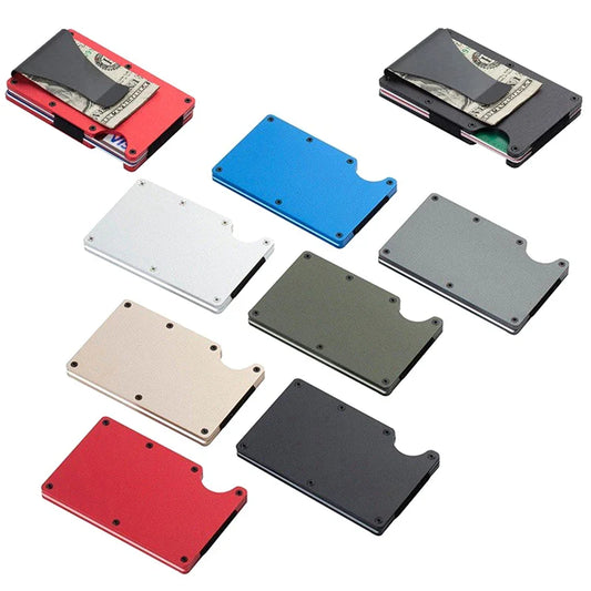 Slim RFID Minimalist Wallet – Card Holder & Money Clip RFID Minimalist Wallet Oasis Select