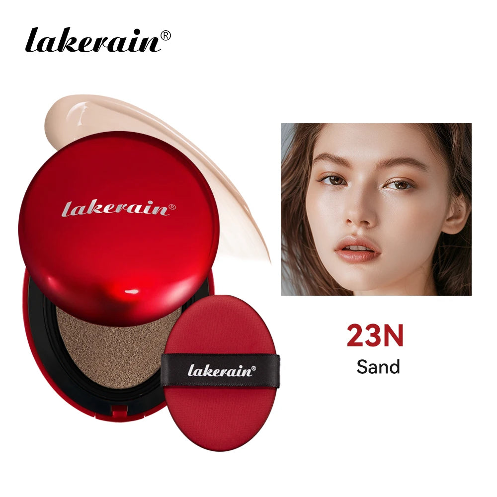 Sunscreen Cushion Foundation Fit Cushion Foundation Full Coverage Waterproof Long-lasting Concealer Long-lasting Makeup Peaceful Pleasures Health and Wellness 23N