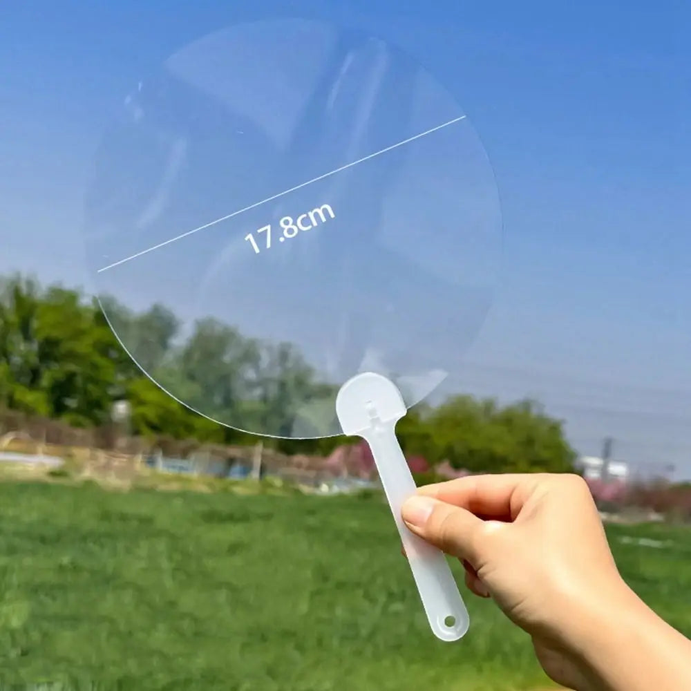 Blank Round Handheld Fan for Kids – DIY Painting & Graffiti