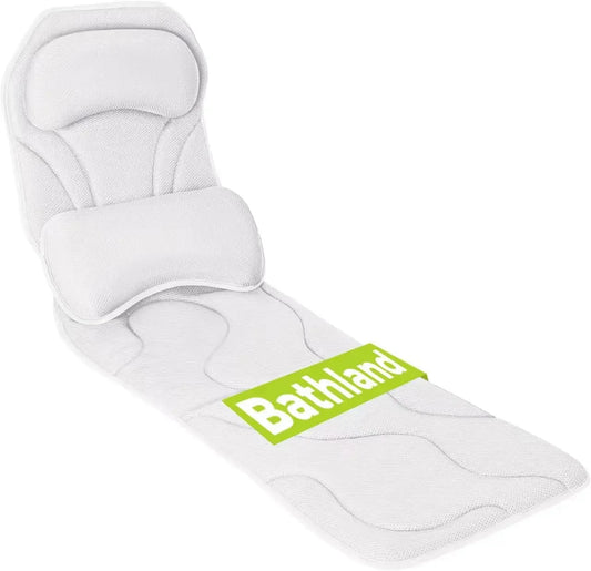 Extra Long & Thick Bath Pillow with Full Body Support, 168 Suction Cups, Soft Mesh for All Tubs Peaceful Pleasures Health and Wellness United States