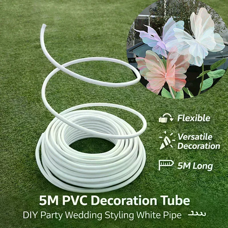 Bendable 5M Styling Tube & 3D Butterfly Wedding Party Decor Party Decoration Prop Peaceful Pleasures Health and Wellness
