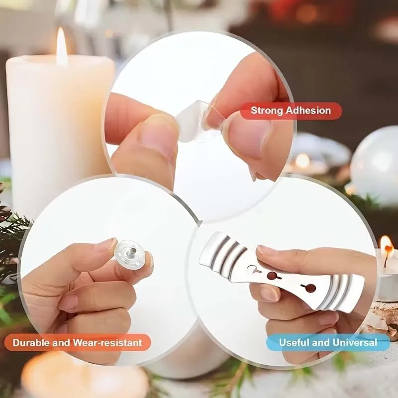 DIY Candle Making Kit – Cotton Wick, 100 Sustainer Tabs & Holders