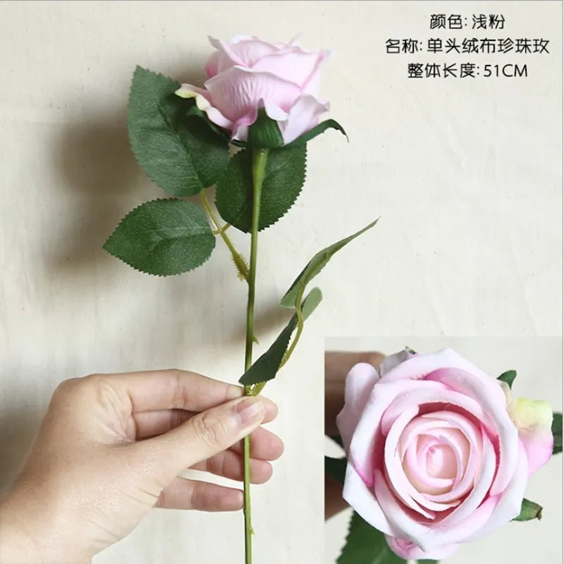 Silk Rose Artificial Flowers for Wedding, Home & Garden – 5/10 Pcs