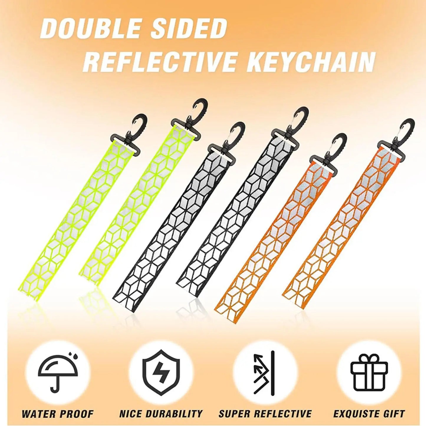 Reflective Safety Pendant Lightweight 360 Degree High-Visibility For Backpack & Keychain Outdoor Night Running Cycling Hiking Peaceful Pleasures Health and Wellness