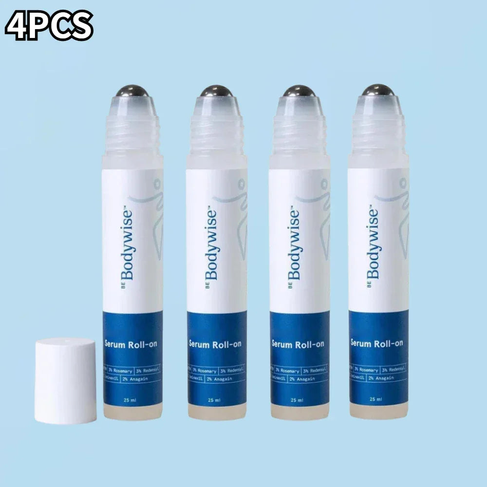 Be-Body.wise Rosemary Roll-on Hair Care Essence - Nourishing, Anti-Frizz, Strengthening Roots, Scalp Treatment, Nourishing Hair Peaceful Pleasures Health and Wellness 4pcs