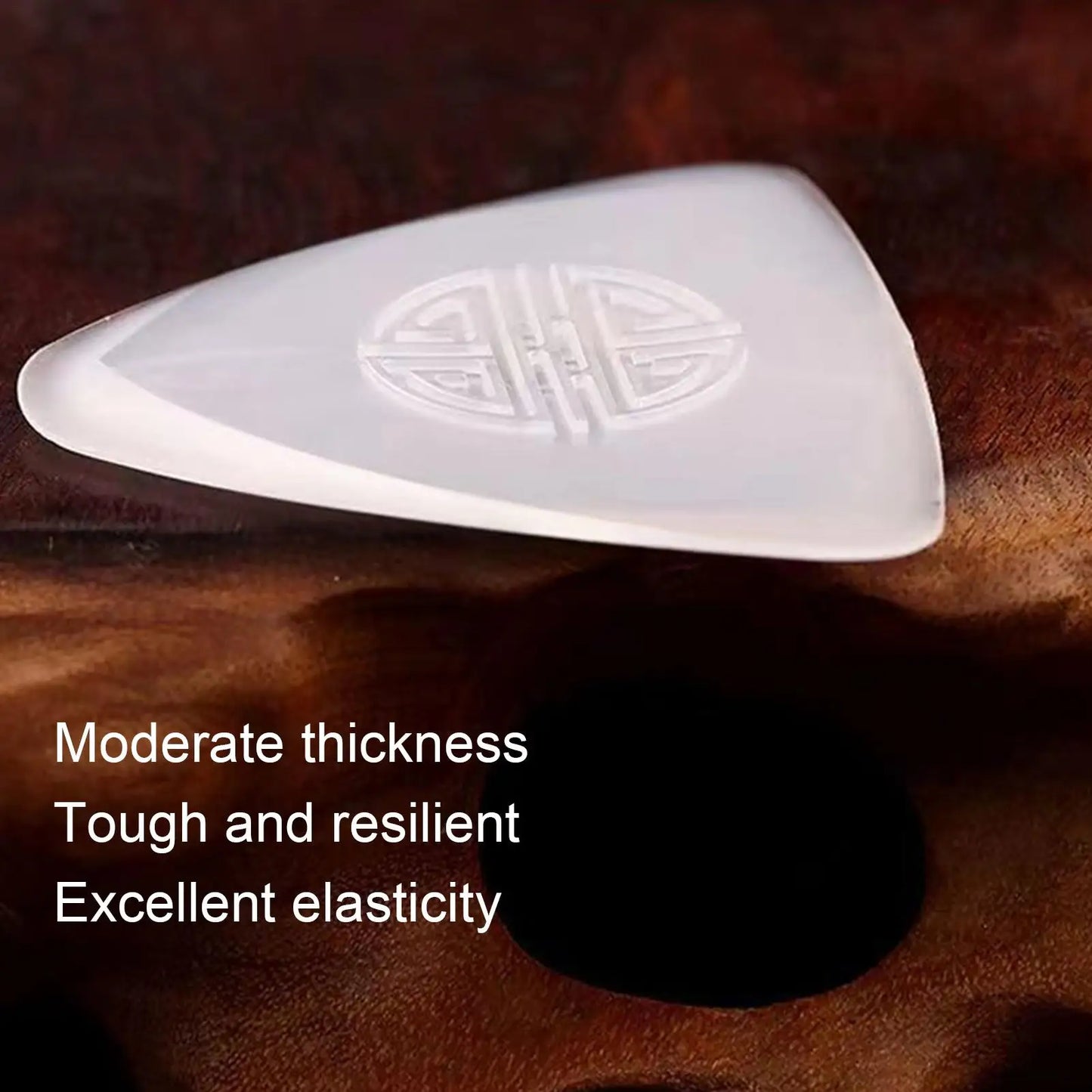 Nylon Non-Slip Guitar Picks Thin Acoustic & Bass Picks For Musicians & Beginners, Versatile Music Accessories For Ukulele Peaceful Pleasures Health and Wellness