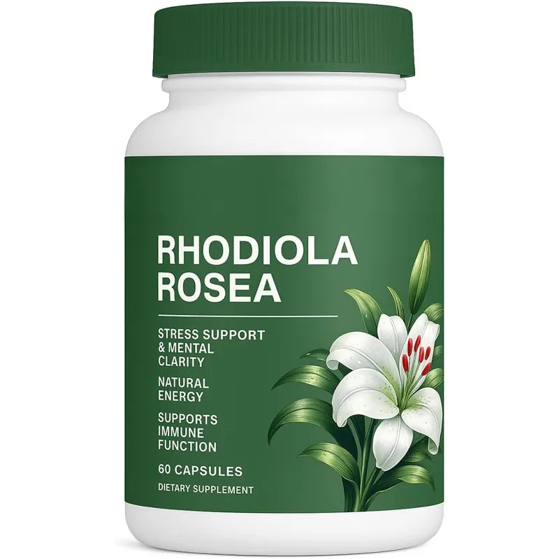 Rhodiola Rosea 500mg Capsules – Energy, Focus & Adaptogen | 60ct