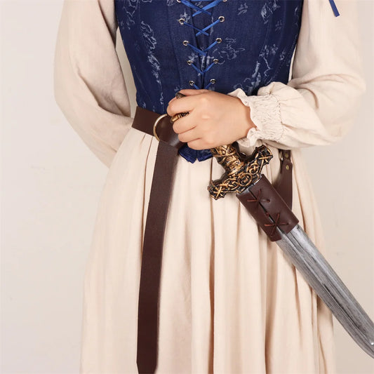 Medieval Belt Sword Sheath Knight Waist Scabbard Costume Cosplay Peaceful Pleasures Health and Wellness