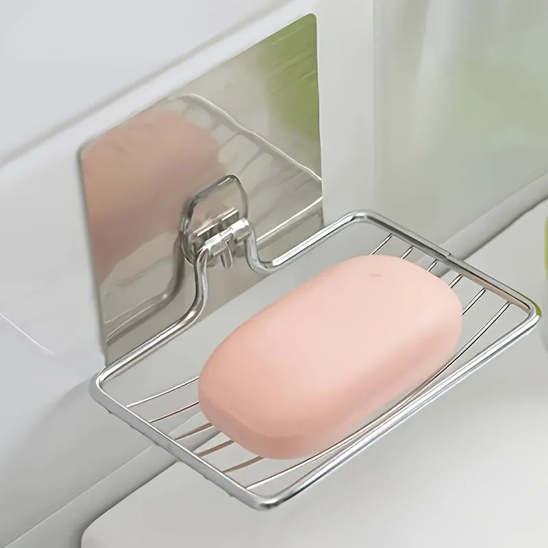 Stainless Steel Soap Dish Holder | Wall Mounted, Drainage Holes