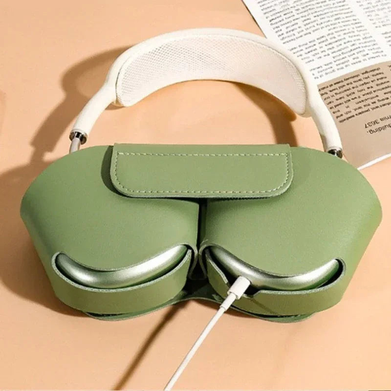 PU Headphones Cover For AirPods Max Case Anti-scratch Waterproof Protective Headset Cases For Apple AirPods Max Shell Peaceful Pleasures Health and Wellness
