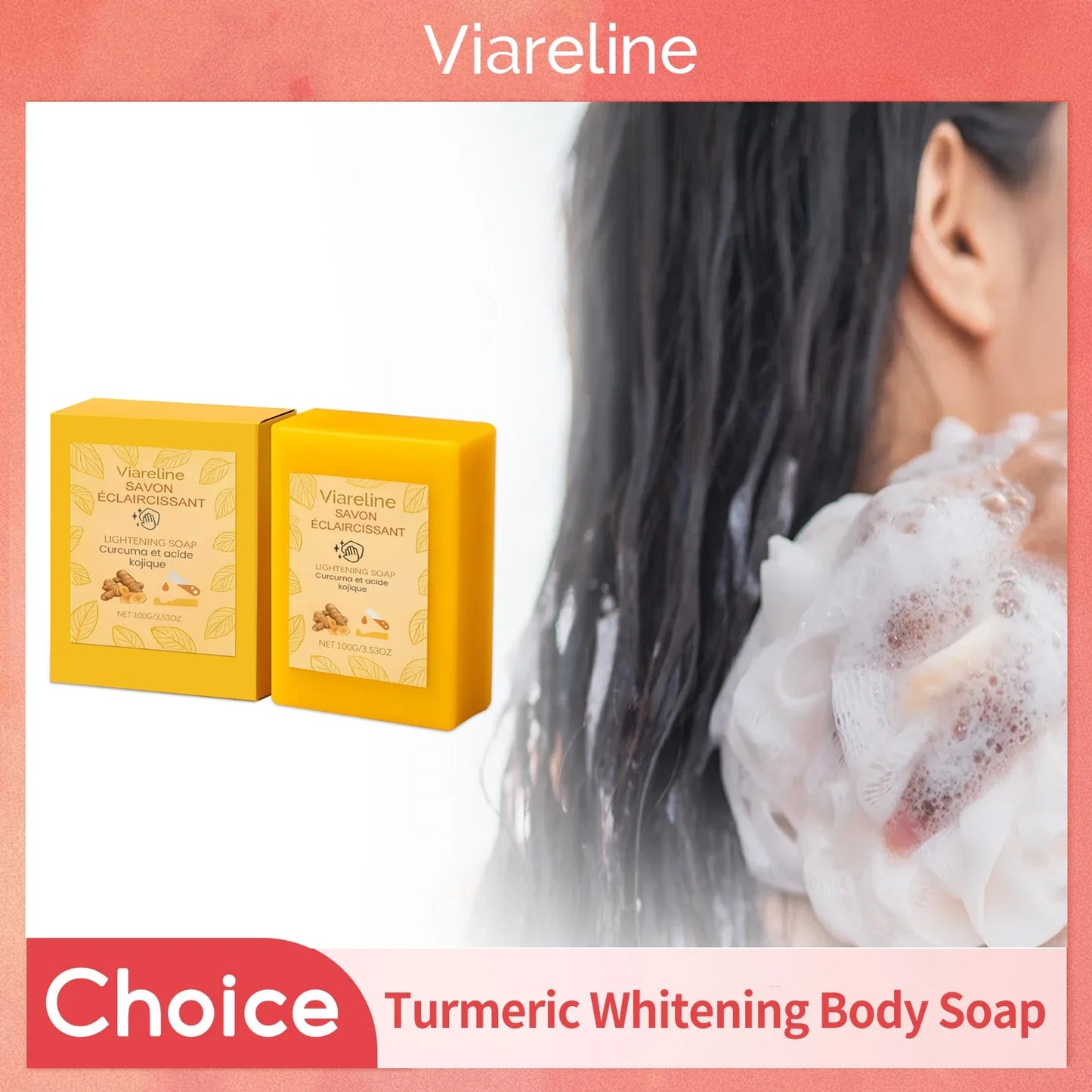 Viareline Kojic Acid Turmeric Soap – Even Skin Tone 100g