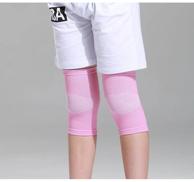 1 Pair Kids Compression Sleeves Foot Arch Support,Kids Children Ankle Brace,Plantar Fasciitis Sock for sprained ankle or sports Peaceful Pleasures Health and Wellness 1Pair-pink-knee L (40-60KG)