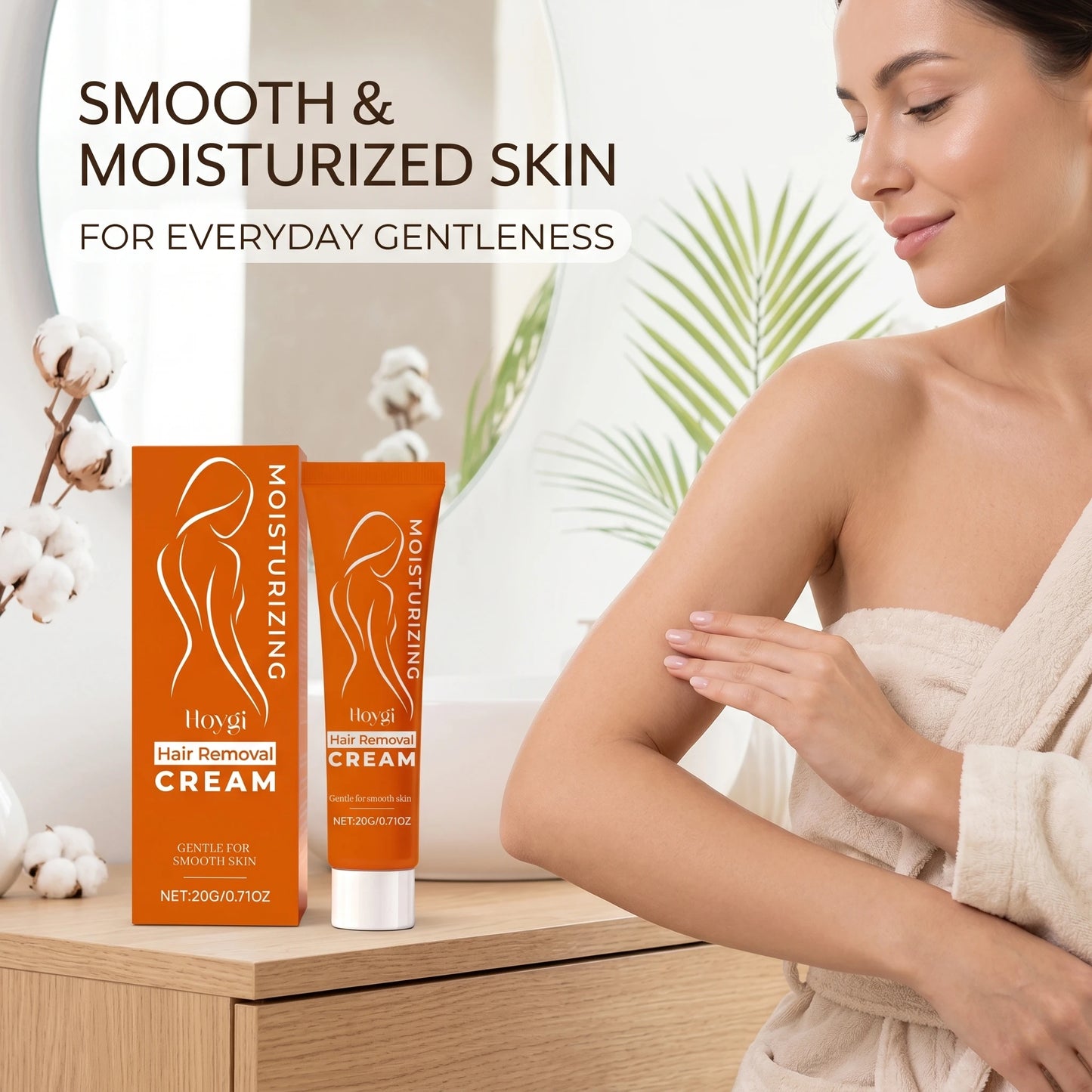 Facial Hair Removal Cream for Chin, Upper Lip, Gentle Painless Depilatory Cream No-Irritation Reduce Redness Smooth Skin Care Peaceful Pleasures Health and Wellness