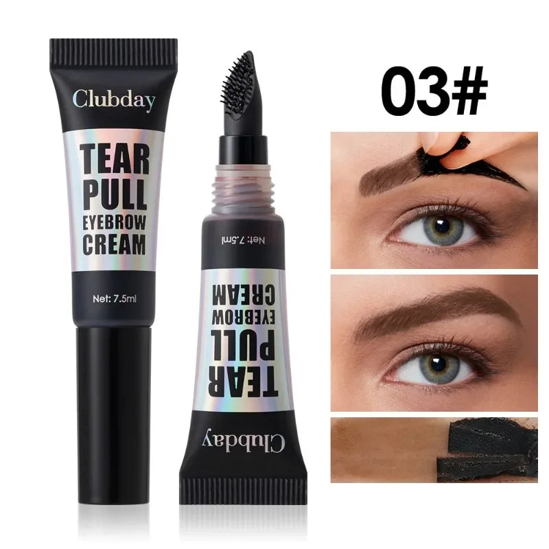 Peel-Off Eyebrow Tint Gel | Waterproof Long-Lasting Brow Dye