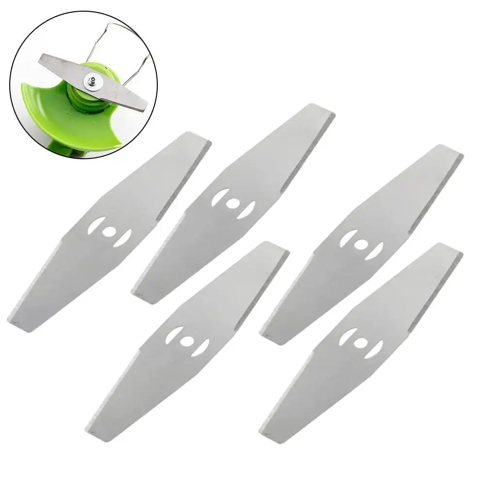 5-Pack Metal String Trimmer Heads – Alloy Steel Grass Cutter