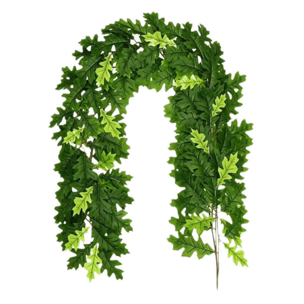 Artificial Silk Willow Vine Garland 180cm – Green Leaf Décor