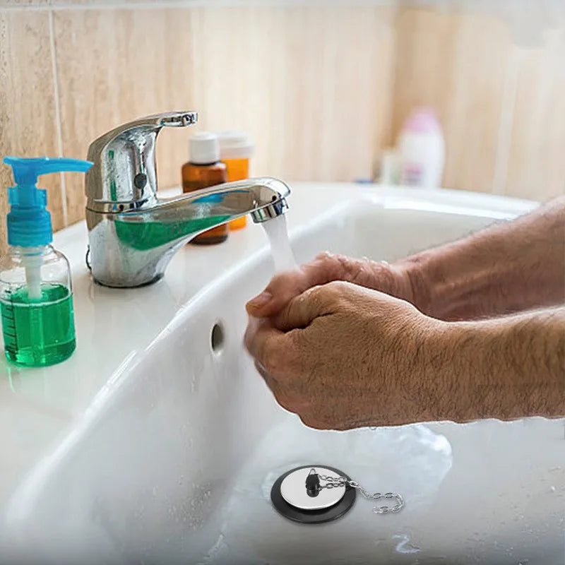 Universal Rubber Sink Plug & Bathtub Drain Stopper | Kitchen & Bath