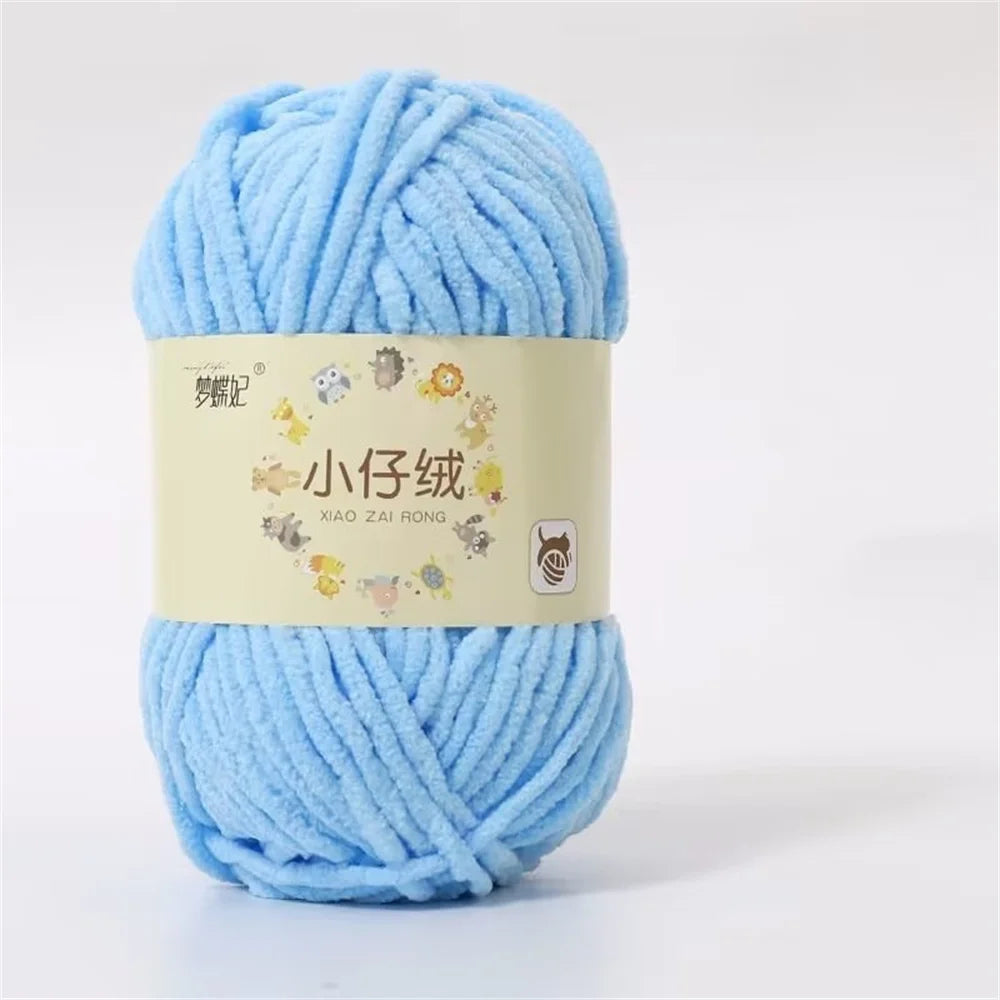 50g Milk Cotton Chunky Yarn – Soft Velvet Knitting & Crochet