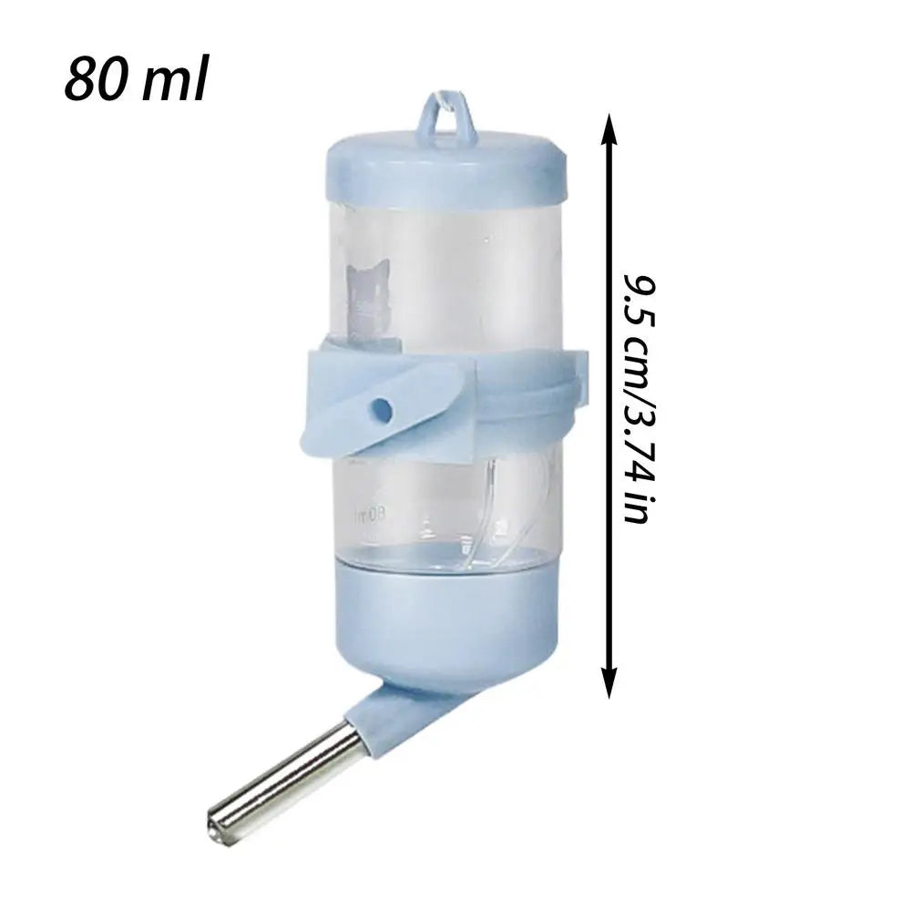 80ml Small Pet Water Bottle – Leak-Proof Hamster Dispenser