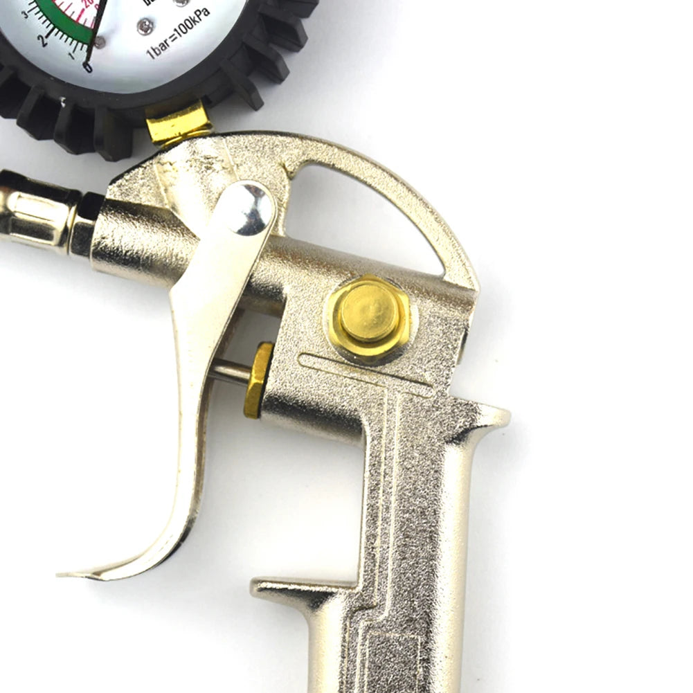 Digital Dial Pressure Meter Gauge 220 PSI Tyre Pressure Gun Compressor Tool With Inflation Deflation Function for Car Auto Truck Peaceful Pleasures Health and Wellness